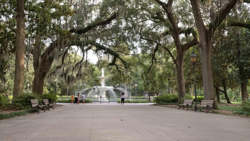 Forsyth Park has been the backdrop for over 14 films, including Cape Fear (1962), The Gingerbread Man (1998) and The Underground Railroad (2020). June 27, 2023, Savannah, GA Credit: Justin Taylor/The Current