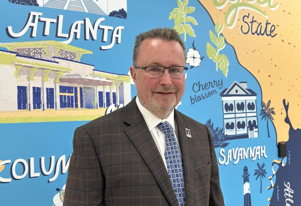 Georgia Department of Behavioral Health and Developmental Disabilities Commissioner Kevin Tanner met with the media Thursday at the new Crisis Services and Diagnostic Center and IDD clinic. (Liz Fabian/The Macon Newsroom)