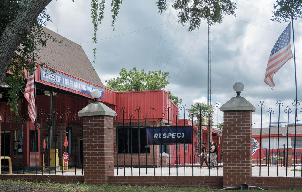 The entrance to the Turner Job Corps Center in Albany on June 5. Around 500 students live and study at the Turner site, making it one of the larges Job Corps centers in the country.