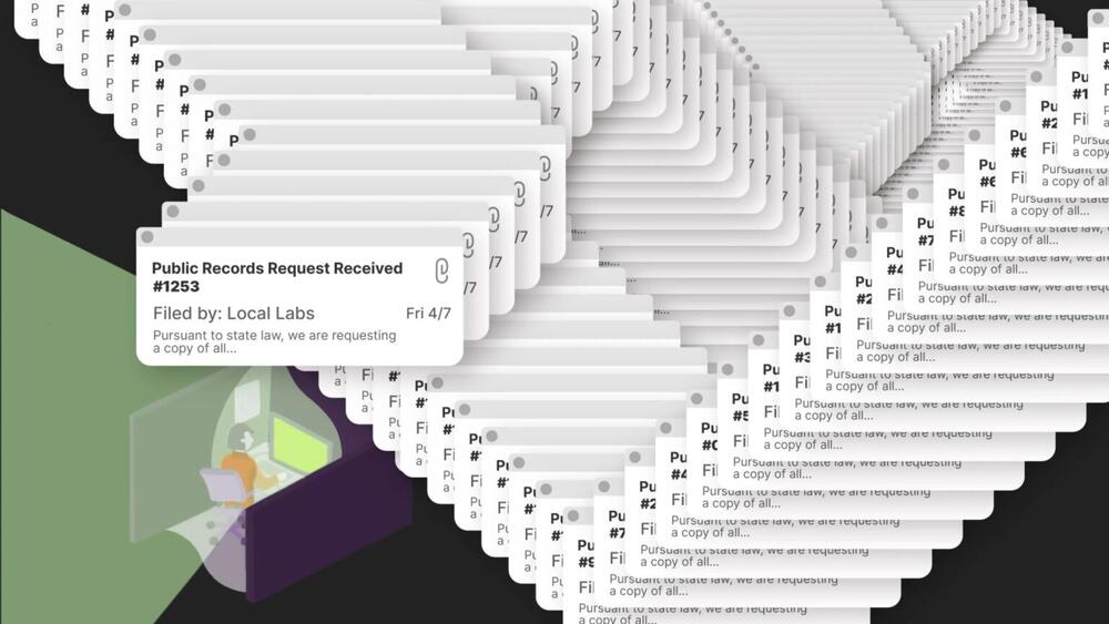 An illustration of repeated open records requests