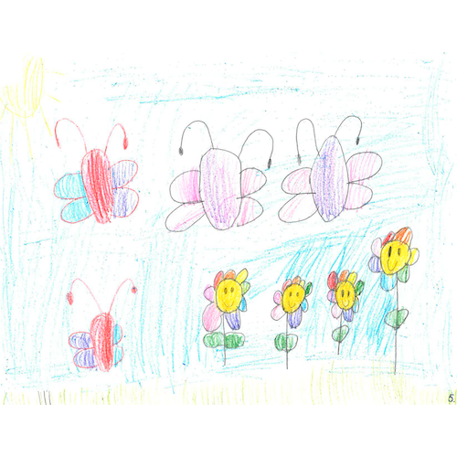 Kindergarten - 3rd Place Winner: Untitled by Michaela Wang
