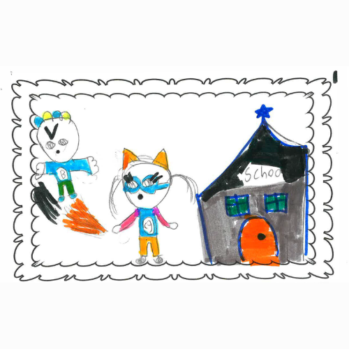 First Grade - 3rd Place Winner: Catgirl and Brian: The Portal of Crystals (Book One) by Lenora Tew 