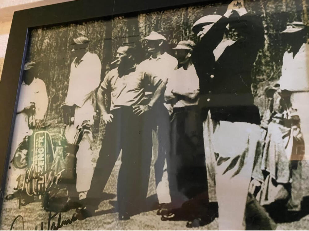 Friday before Masters Week, a practice round with Ben Hogan, Arnold Palmer and the Australian Norman Von Nida.