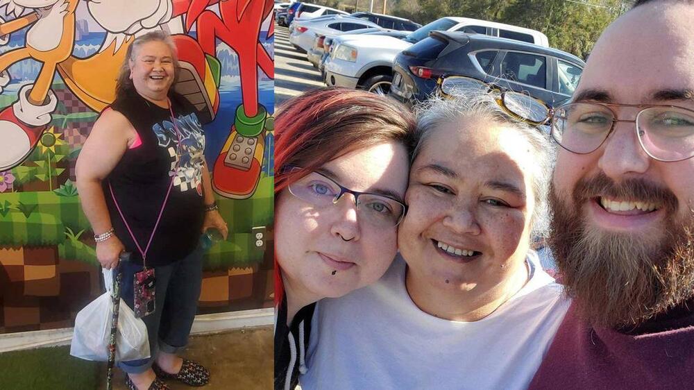Alma Bowman (left and second from right) poses in a pair of compiled pictures with family. (Courtesy/John Mitchell)
