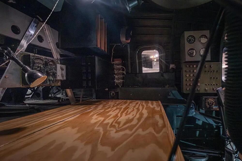 The navigators’ station of a B-24 Liberator at the Mighty Eighth Air Force Museum in Savannah, on July 18, 2025. 