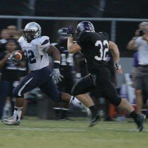 The Blue Devils outran the Lions tonight in Norcross. Photo courtesy Norcross High School