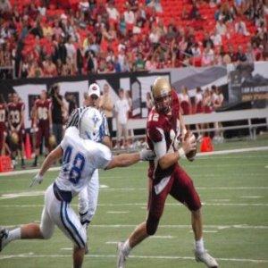 Quarterback Ben McLane and Brookwood will try to escape Dacula tonight. Photo by Jon Barash