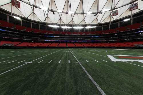 (Atlanta) Still from 360 panorama view of the Georgia Dome.