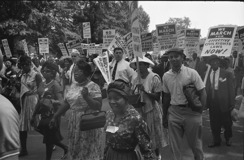 Women Walking, The March on Washington 1963 - THE MARCH. Courtesy  of NARA/Smoking Dogs Films