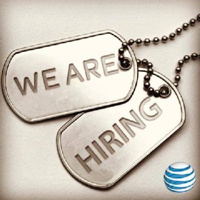 AT & T will be hiring over 10,000 employees in 5 years.
