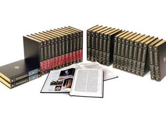 A new Encyclopædia Britannica print set will no longer be published. Photo courtesy NPR. A new Encyclopædia Britannica print set will no longer be published. Photo courtesy NPR.