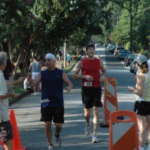 Runners kick off the annual "B*ATL" -- Atlanta's Battle of Atlanta festival -- in the Kirkwood neighborhood of Atlanta.