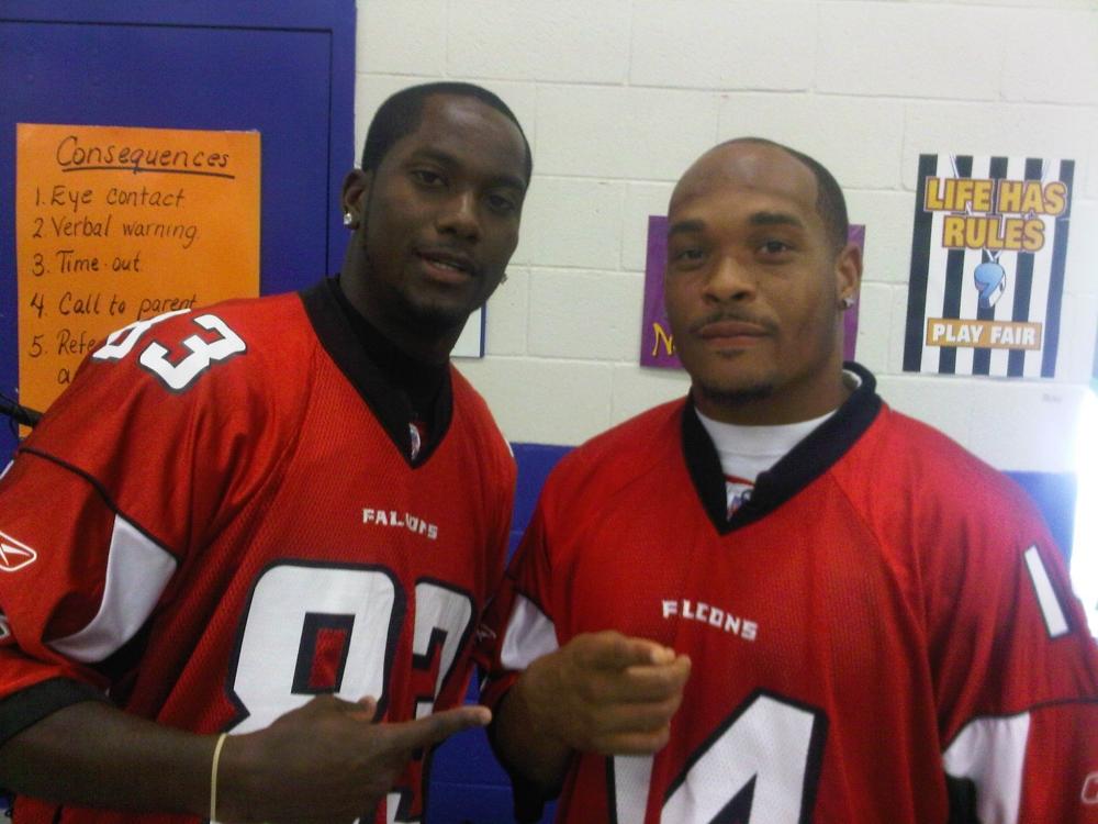 Atlanta Falcons Harry Douglas and Eric Weems