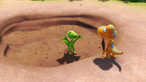 Don and Buddy discover that the weather's been very dry lately. (IMAGE: The Jim Henson Company. All Rights Reserved.)