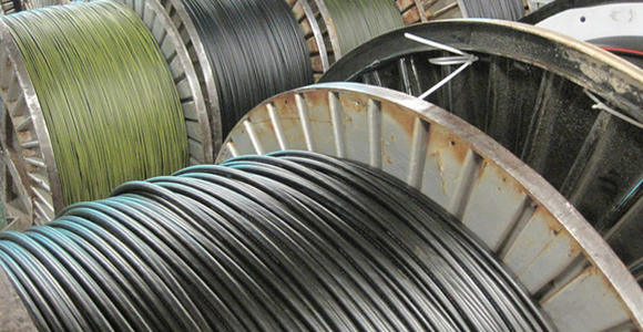 Wire drums at Southwire's factory in Carrollton, Ga. (Photo by Fast Forward)