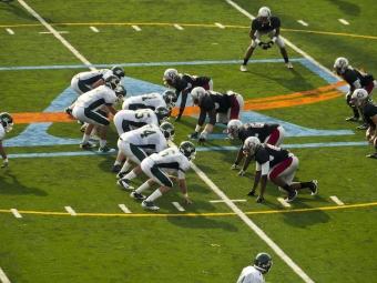 Grady High School's football team squares off against Blessed Trinity. (Photo: GPB)