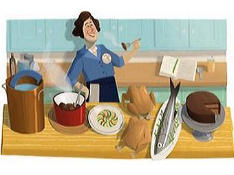 Today's Google Doodle Celebrates Julia Child's 100th Birthday