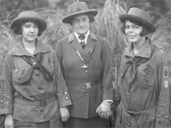 Juliette Gordon Low in her Girl Scouts gear.