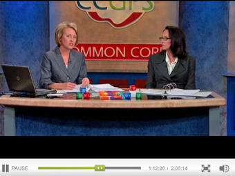 Kim Jeffcoat (left) and Susan Jacobs (right) "anchor" the ELA 1st Grade session.