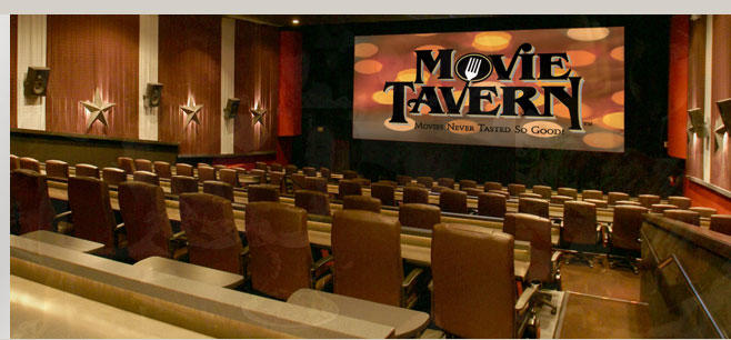 The Movie Tavern has three locations:  Tucker, Suwanee, and Roswell