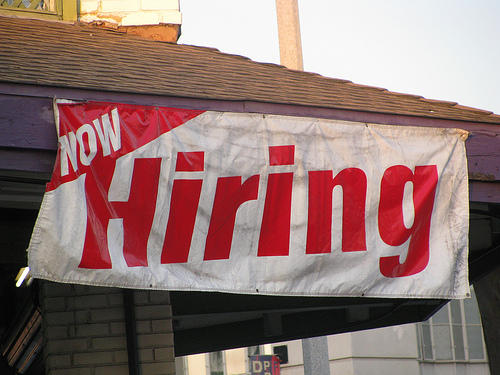 Hiring has increased in the private sector.