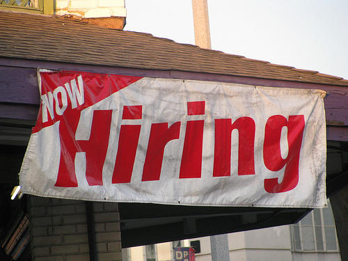 Hiring has increased in the private sector. Hiring has increased in the private sector.