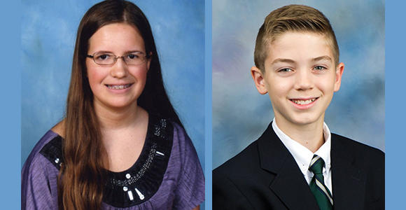 Rachael Cundey and Nicholas Poulos are competing in the 2013 Scripps National Spelling Bee in Washington, D.C.