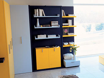 Check out this cool bed from Resource Furniture.  Trust me.  That's totally a bed.