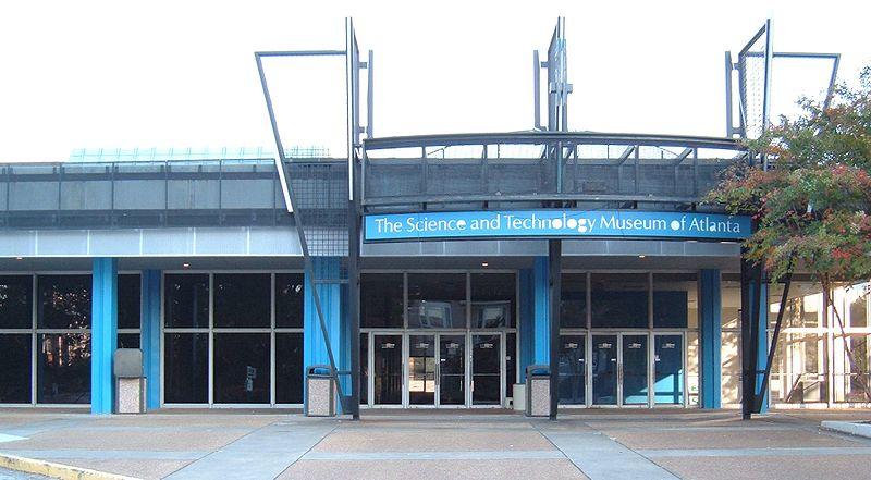 The entrance to the now closed SciTrek Museum. (Photo: Scott Ehardt, Wikipedia.org)