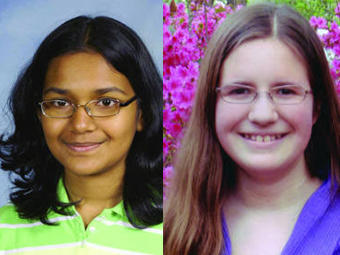 Simola Nayak (left) and Rachael Cundey (right) are Georgia's representatives to the National Spelling Bee.