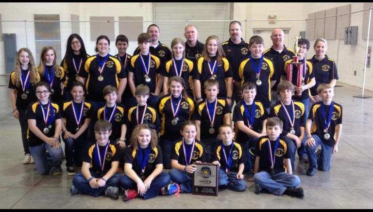 Woodlawn Elementary Archery Team (img via their Facebook page)