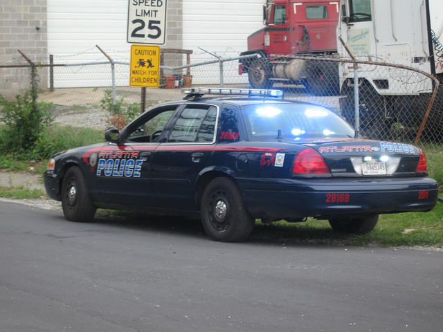 An Atlanta police cruiser