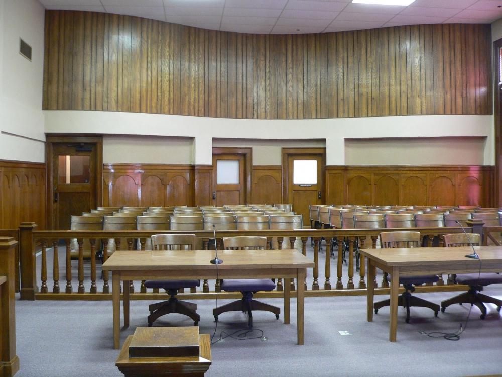 An undated photo of a Georgia courtroom.