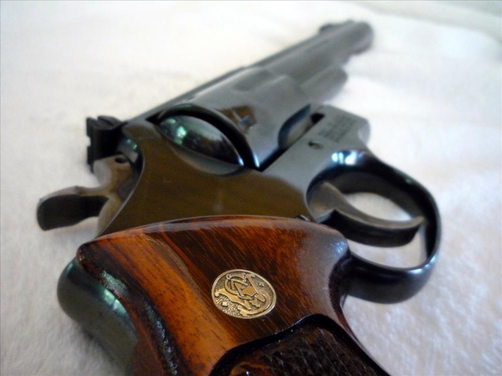 closeup of a revolver