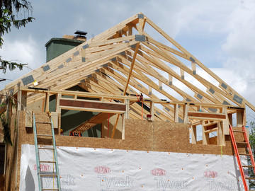 A home under construction