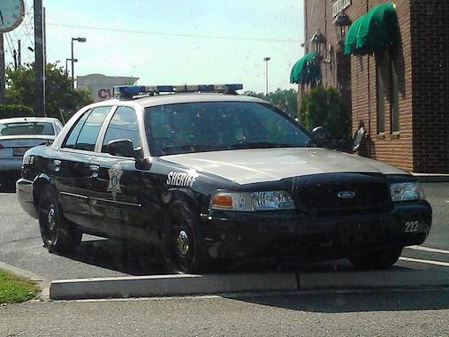 A Georgia sheriff's car in an undated photo. 