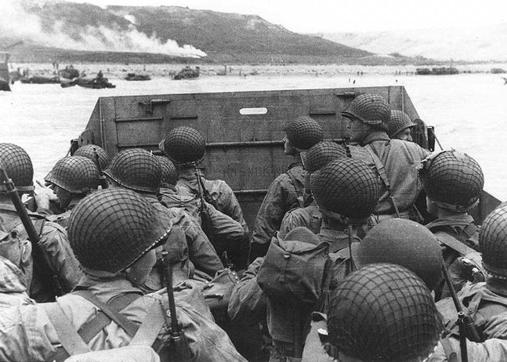 American troops on D-Day.