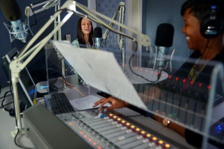 Molly McWilliams Wilkins with GPB Macon's Leah Fleming (photo: Grant Blackenship)