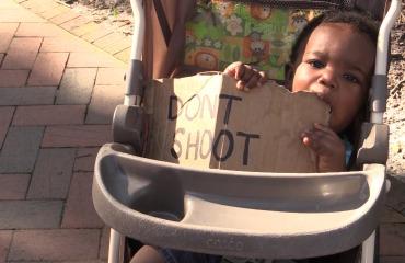 Marchers in Savannah rallied for civil rights in solidarity with protestors in Ferguson, Mo.
