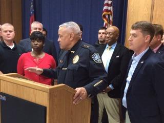 Savannah police chief Jack Lumpkin with business leaders