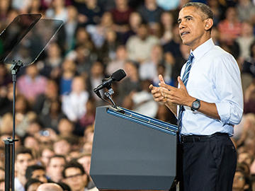 President Barack Obama at Georgia Tech on March 10, 2015