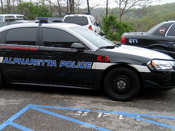 Alpharetta police car