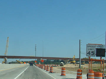 Roadwork in Augusta