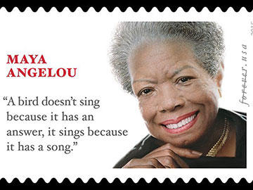 Maya Angelou's "Forever" stamp