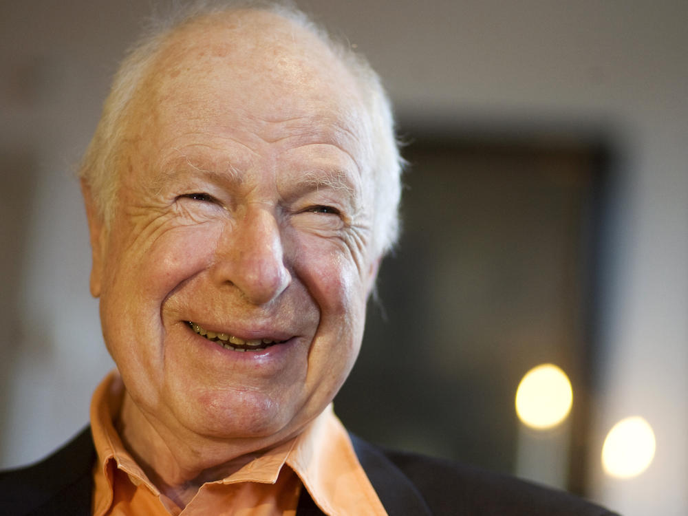 British director Peter Brook smiles after receiving the 2008 Ibsen Award for bringing new artistic dimensions to the world of theater.