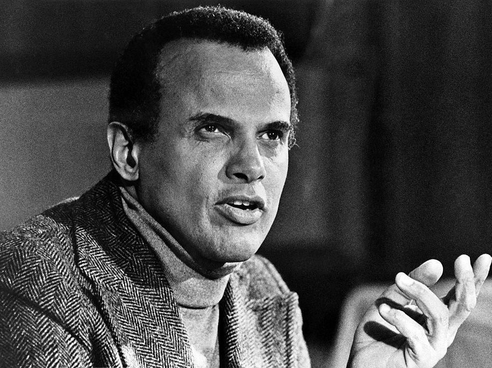 A 1976 portrait of the singer, actor and activist Harry Belafonte. He died Tuesday at age 96.