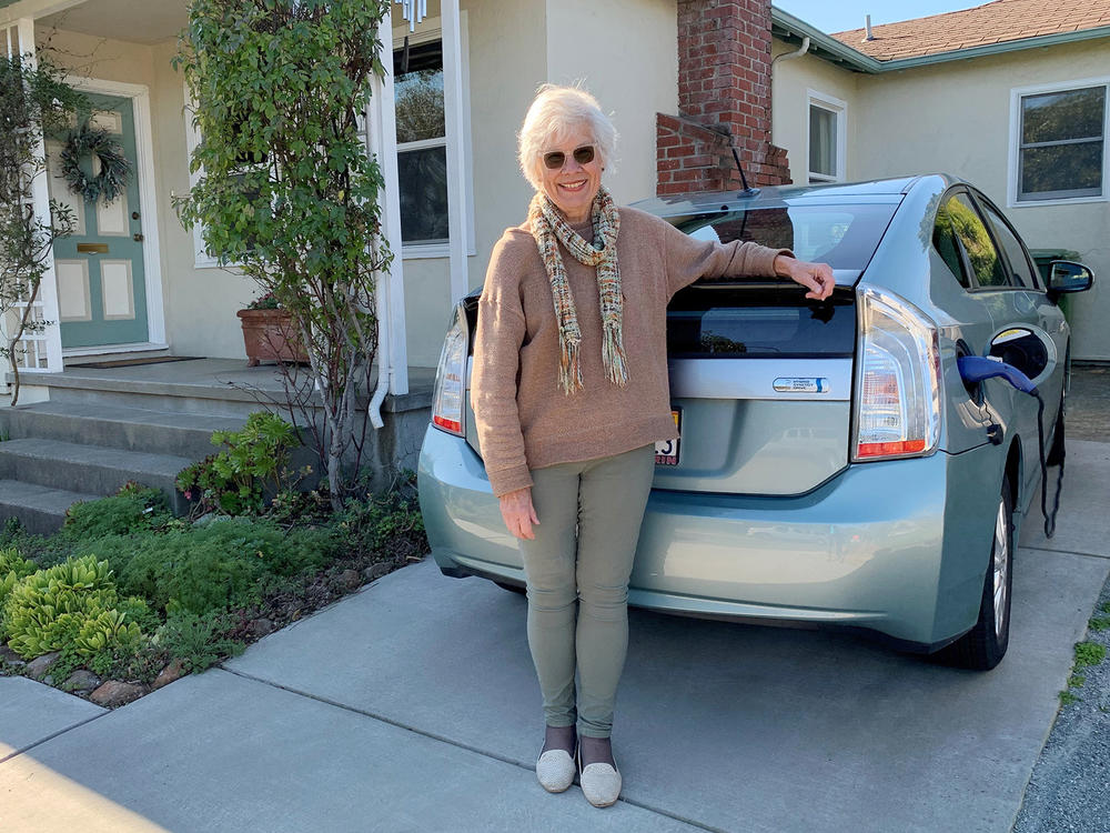 Community organizer Susan Kirsch rallied to defeat statewide housing bills from her neighborhood in Mill Valley, Calif.
