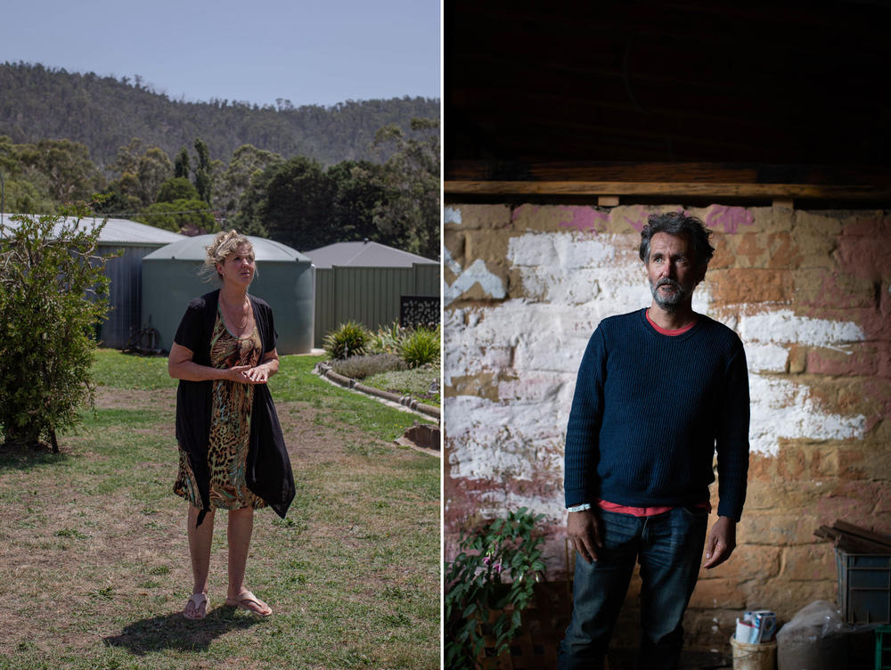 (Left) Lyn Gunter remembers that after the 2009 fire it was tough for some people in the community to admit they were feeling overwhelmed. But, she says, 