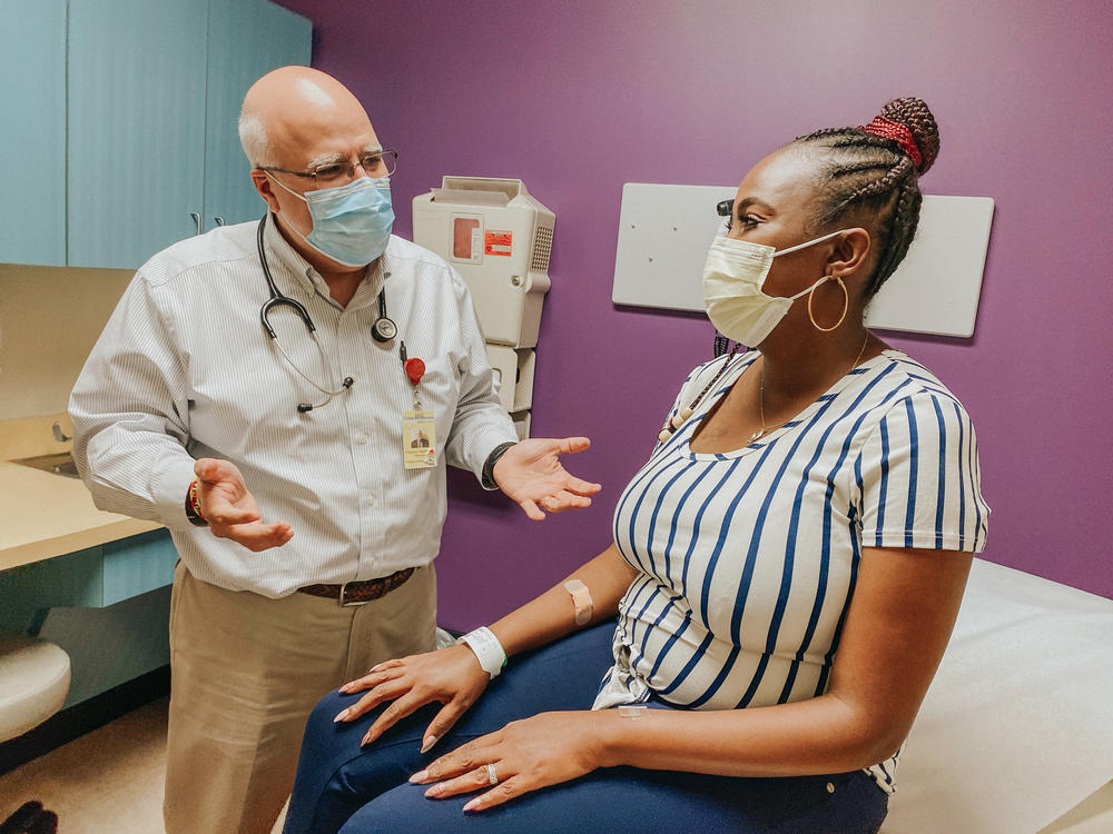 Dr. Haydar Frangoul met with Gray in June to discuss the results of her latest tests. Gray hasn't had any of the severe pain attacks she used to experience since receiving infusions of genetically altered cells nearly a year ago.