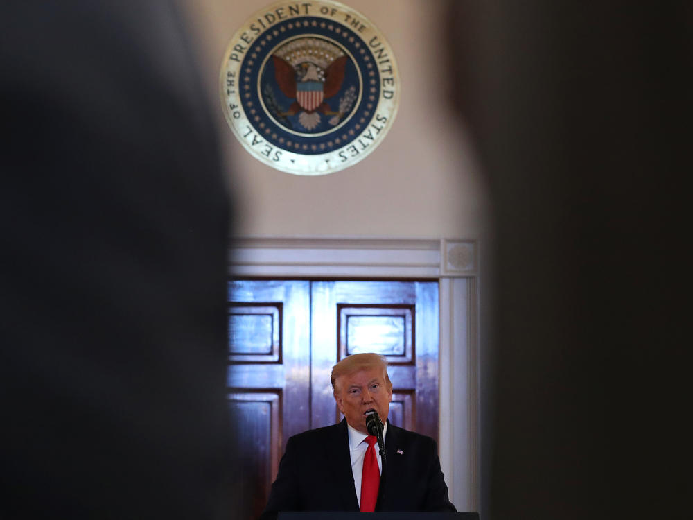 President Trump, seen last week at the White House, is the subject of another scathing book that also faced a court battle. The release date for the new book by his niece, Mary Trump, has been moved up to July 14.
